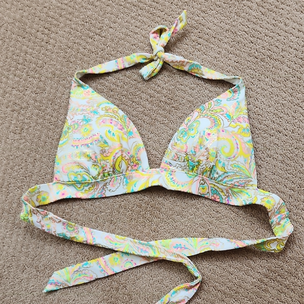Victoria Secret Colorful Paisley Halter Bikini Top